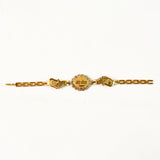 Bracelet With Stone Border  Dual Peacock Chain End Rakhi