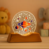 3d Creative Visualization Lamp  Led Night Ligh (1 Pc)