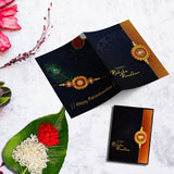 Rakhi Gift Combo With 2 Elegant Rakhis For Brother  Includes Choco Magic Box Silver Coin Roli Chawal  Greeting Card